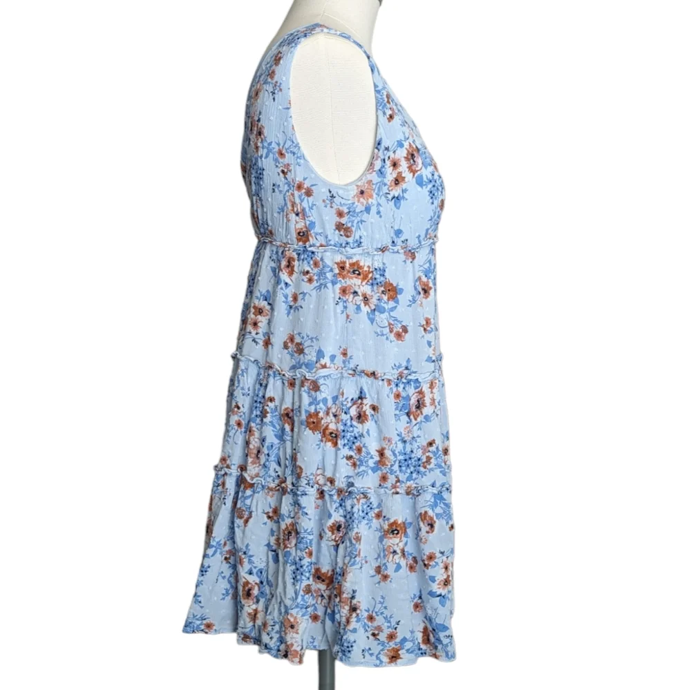 Altar'd State Floral Blue Dress - Picture 3 of 5